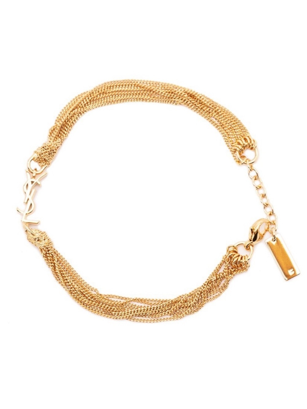 SAINT LAURENT YSL Cassandra monogram chain bracelet